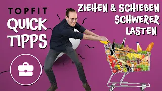 Ergonomisch richtig ziehen und schieben | 6 Tipps zum Ziehen und Schieben von schweren Lasten