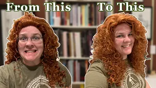 Merida Wig Unboxing and Styling || Lush Wigs || Historical Disney Princess Costume