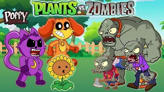 Catnap & Dogday in Plants vs Zombies - Poppy Playtime vs Zombies Funny Animations