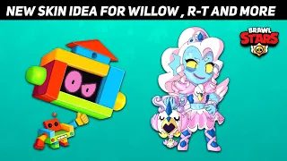 New Skin ideas for willow, R-T and more Brawl stars || New brawler skin idea Brawl stars