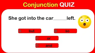 Conjunctions: and, but, so, or, and because Quiz | @mrlazyworld_kh