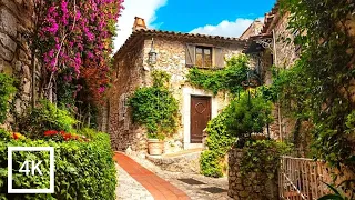 Eze Village 🇫🇷 Inside the Most Beautiful Medieval Village on the Hills of Côte d'Azur | 4K Walk