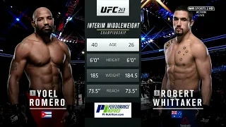 Yoel "All for Giisus Cry" Romero vs Robert Whittaker 1 (HD)