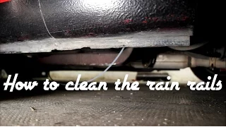 How to Clean Miata Rain Rail Drains