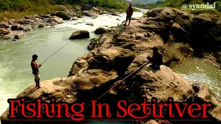 Fishing Asala 🎣 In Setiriver Is Amazing || Seti River Fishing || Fishing Nepal 🇳🇵
