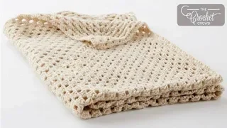 Beginner Crochet Granny Square Blanket