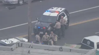 Suspect in custody after LA County car chase near DTLA