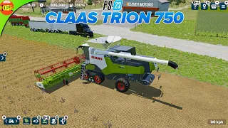 Claas Trion 750! New Harvester | Farming Simulator 23 Gameplay fs23