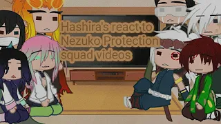 //🌸Hashira's react to Nezuko Protection squad video's🌸//Gacha club//Original//AU