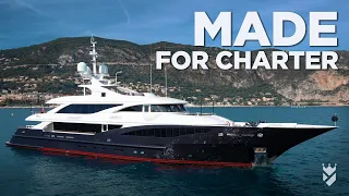 TAKE A LOOK AT THIS SENSATIONAL ISA 50M SUPERYACHT DESIGNED FOR CHARTER!!!