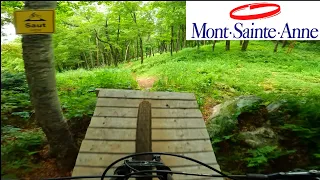 Je me loue un bike de descente et j'essaye les grosses trails du Mont-Sainte-Anne!!