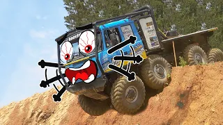 Extreme Off Road Monster Truck Crashes & Fails | Off Road Doodles Vehicle Mud Race