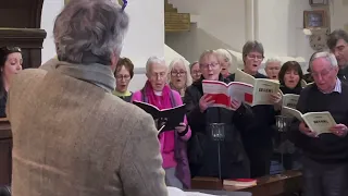 ESBC in rehearsal for Brahms Requiem concert