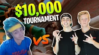 Ninja & KingRichard vs. FaZe Tfue & Cloak - $10,000 Fortnite Tournament | 20 Kill Gameplay