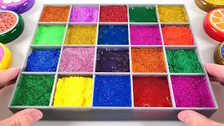 Satisfying Video l Mixing All My Slime Smoothie in Making Glossy Slime Pool ASMR RainbowToyTocToc