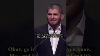 Khabib talks about his English