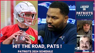 New England Patriots 2024 Schedule: Road Trips, Biggest Games, Drake Maye Debut?