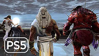 God of War 3 [PS5™] Remastered | GODS vs TITANS and KRATOS Olympus Mountain Fight Scene [PS5™4K HDR]