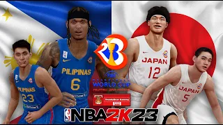 FIBA World Cup 2023 l Japan VS Gilas Pilipinas l NBA 2K23 PC Gameplay