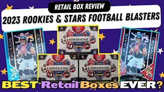 WE BEAT PANINI! 2023 Rookies and Stars Football Blaster Box Review Football Cards Unboxing! Review