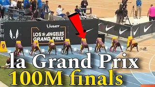 Alana Reid & Tia Clayton beaten by Melissa Jefferson | LA Grand Prix 100m