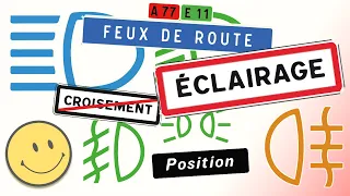 Code de la route 2023. Cours éclairage