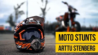 SUPERMOTO STUNTS COMPILATION • Arttu Stenberg burnouts stunts