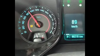 Chevrolet Camaro SS 6.2   0-210 km/h acceleration. Model 2013