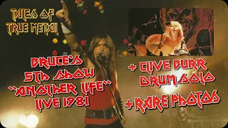 Bruce Dickinson Sings Another Life IRON MAIDEN Clive Burr Drum Solo Rare Live Pics KILLERS Tour 81