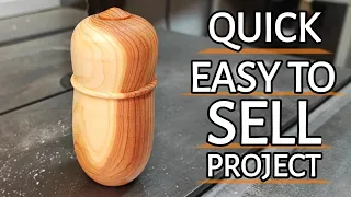 Quick use of scraps to make MONEY WOODTURNING.