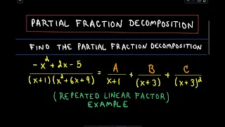 Partial Fraction Decomposition - Example 5