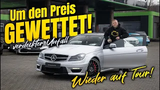 Mit Verkäufer um C63 AMG Coupé gewettet ! Verdeckten Unfall aufgedeckt ? Shopping durch Deutschland