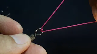 This is how to tie a strong hook and swivel, you have to try it