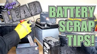 Battery Scrapping - Finding Lead - Scrap Metal For Beginners Tips and Tricks!