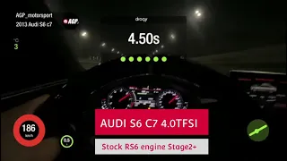 Чип-тюнинг Audi S6 C7 4.0TFSI Stage3 AGP800+ / 100-200=5.47 sec.