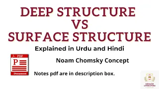 Deep Structure VS Surface Structure | Deep Structure VS Surface Structure sentence with example |PDF