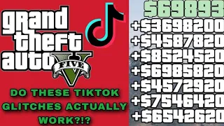 TESTING VIRAL GTA V ONLINE MONEY TIKTOKS! Episode 5!