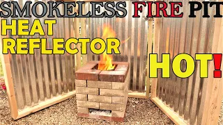 DIY SMOKELESS FIRE PIT | HEAT DEFLECTOR BUILD |