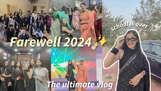 FAREWELL 2024🪩✨ My class 12 Farewell Vlog!