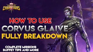 How to use Corvus Glaive Fully Breakdown - Marvel Contest of Champions