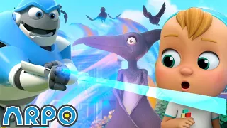 Ptera Terror Time | ARPO | Educational Kids Videos | Moonbug Kids