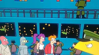 Fry, Leela, Bender and Zoidberg pretending to be Pac man! 😂😹😂😹