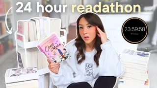 reading for 24 hours *straight*🫠📖 24 hour readathon vlog