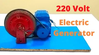 i turn electric scooter wheel into 220 volt electric generator at home