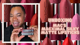 UNBOXING: MAC'S NEWEST MACXIMAL MATTE LIPSTICK AND REVIEW