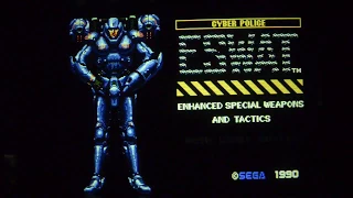 Cyber Police ESWAT  Megadrive CRT Gaming (Japanese Version)