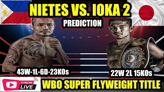 DONIE NIETES VS. KAZUTO IOKA WBO SUPER FLYWEIGHT CHAMPIONSHIP PREDICTION | BOXING TALKS