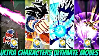 ALL ULTRA CHARACTERS ULTIMATE MOVES UPTO MARCH 2024 🔥 IN DRAGON BALL LEGENDS