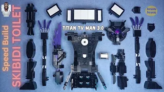 Speed Build Skibidi Toilet LEGO:  Building Titan TV Man 3.0