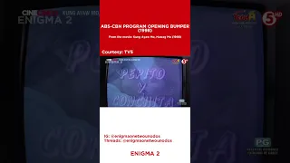 ABS-CBN Program Opening Bumper | 1998 | Enigma 2